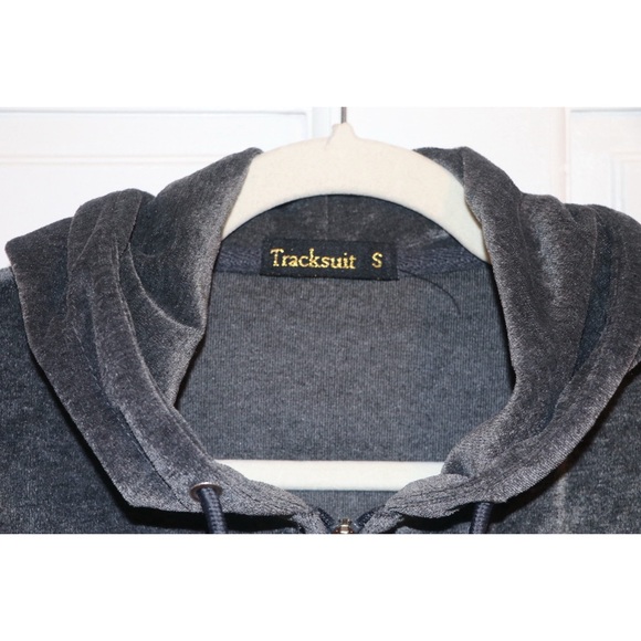 Women’s Grey Velour Tracksuit - Picture 3 of 9